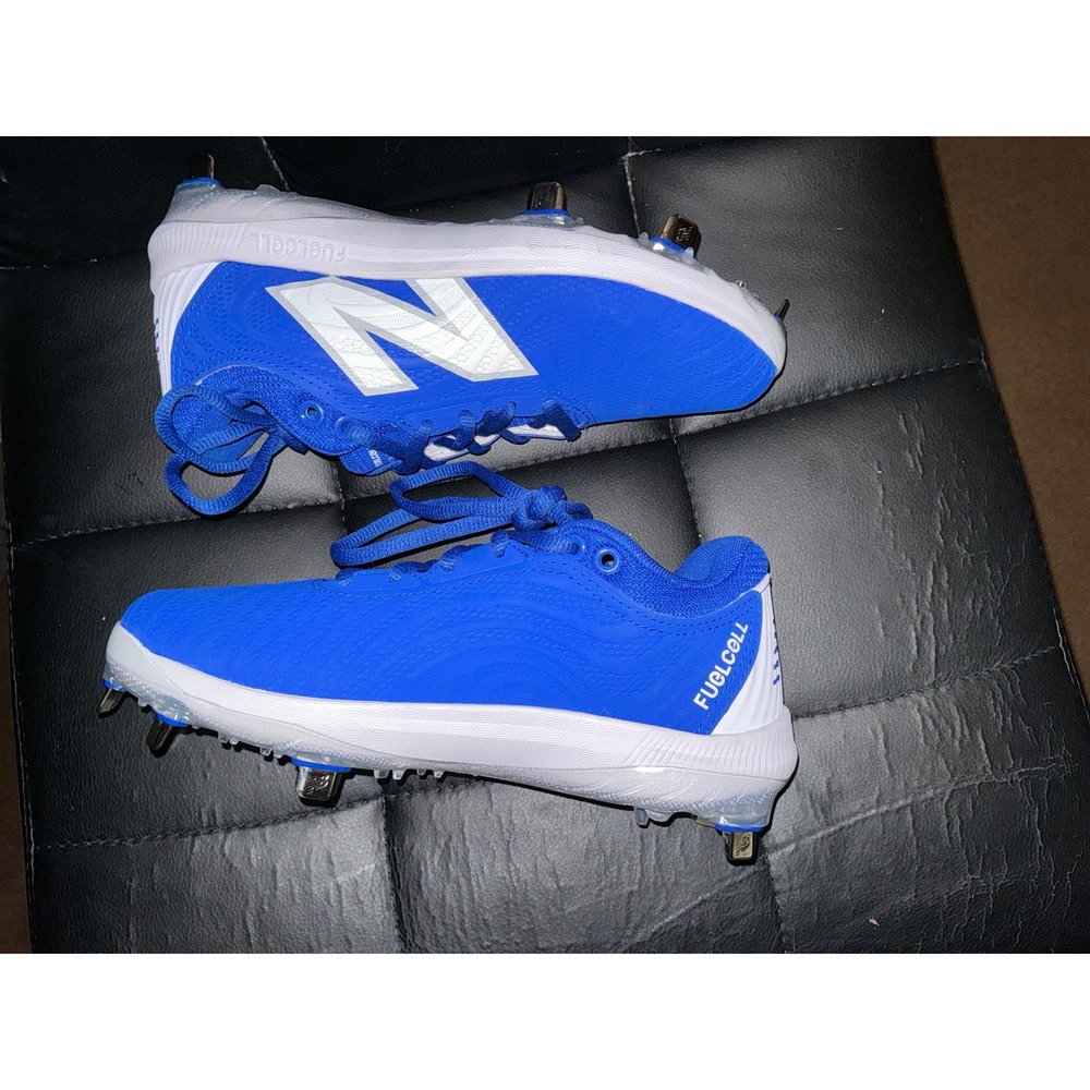 New BalanceFuelCell4040 v6 Metal BaseballCleats Royal Blue White SMFUSEB4 Mens 6